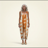 Placida | Dungarees with Retro Sun Print
