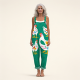 Mercedes | Dungarees in Bright Meadow Green