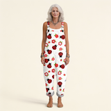 Perpetua | Dungarees with Ladybird Print
