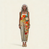 Lucrezia | Dungarees with Bright Floral Print