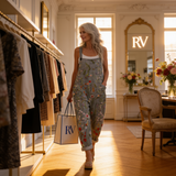 Anetta | Dungarees with Rural Floral Print