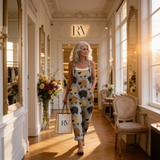 Luigia | Dungarees with Rustic Sheep Print