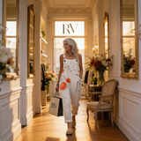 Liselotte | Dungarees with Coral Accents