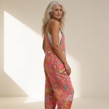 Crescenzia | Dungarees with Tropical Floral Print