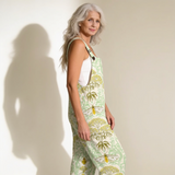 Philomena | Dungarees with Floral Arabesque Print