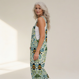 Lioba | Dungarees with Botanical Bee Print
