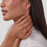 Marissa White Crystal Layered Ring