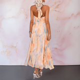 Maya - Elegant Spring Halterneck Dress