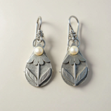 Vintage Tear Flower Earrings