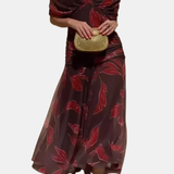 Poppy - Leaf Print Dress