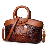Frances - Classic Heritage Leather Shoulder Bag