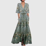 Alma – Elegant Floral Maxi Dress